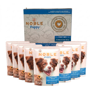 Grandpet Noble Puppy Receta Pavo y Arroz - Alimento Húmedo para Cachorros 10 PACK