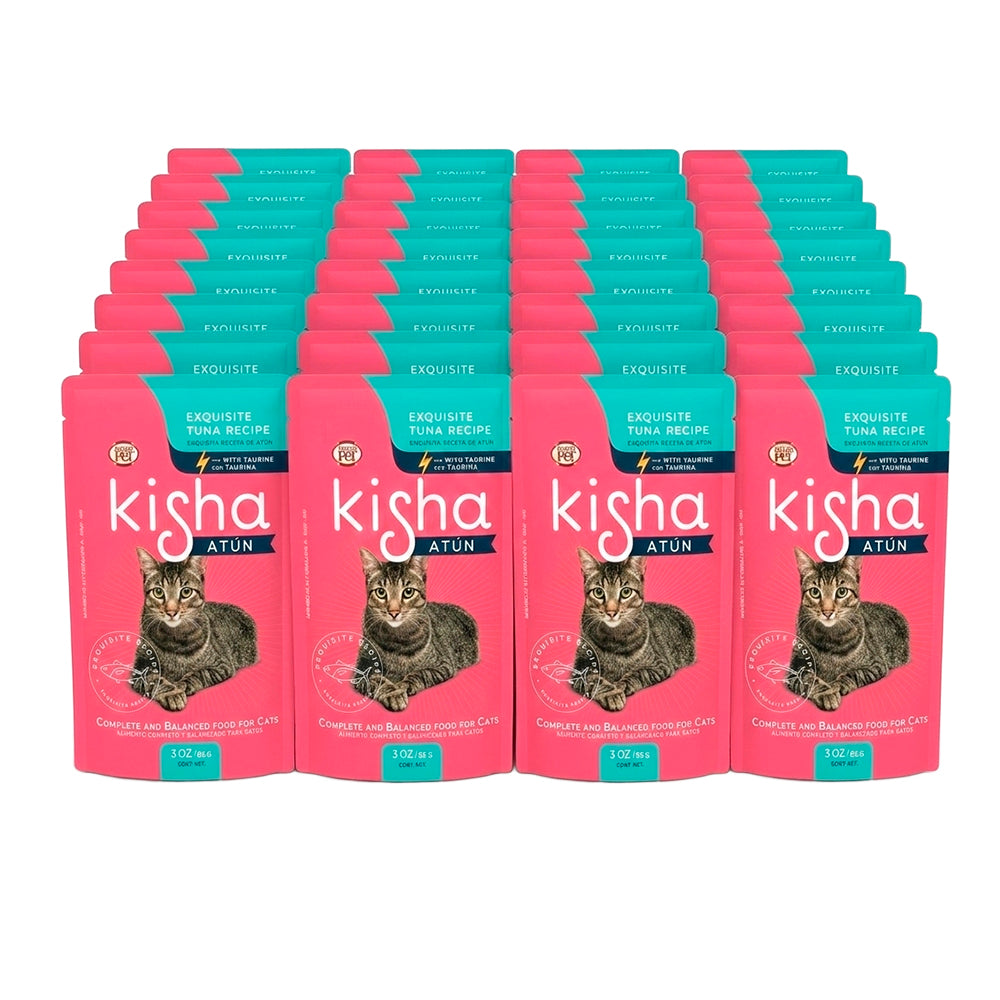 Grandpet Kisha Atún - Alimento Húmedo para Gatos con Taurina 40 PACK