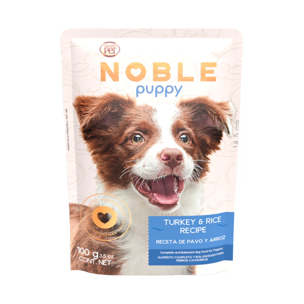 Grandpet Noble Puppy Receta Pavo y Arroz - Alimento Húmedo para Cachorros