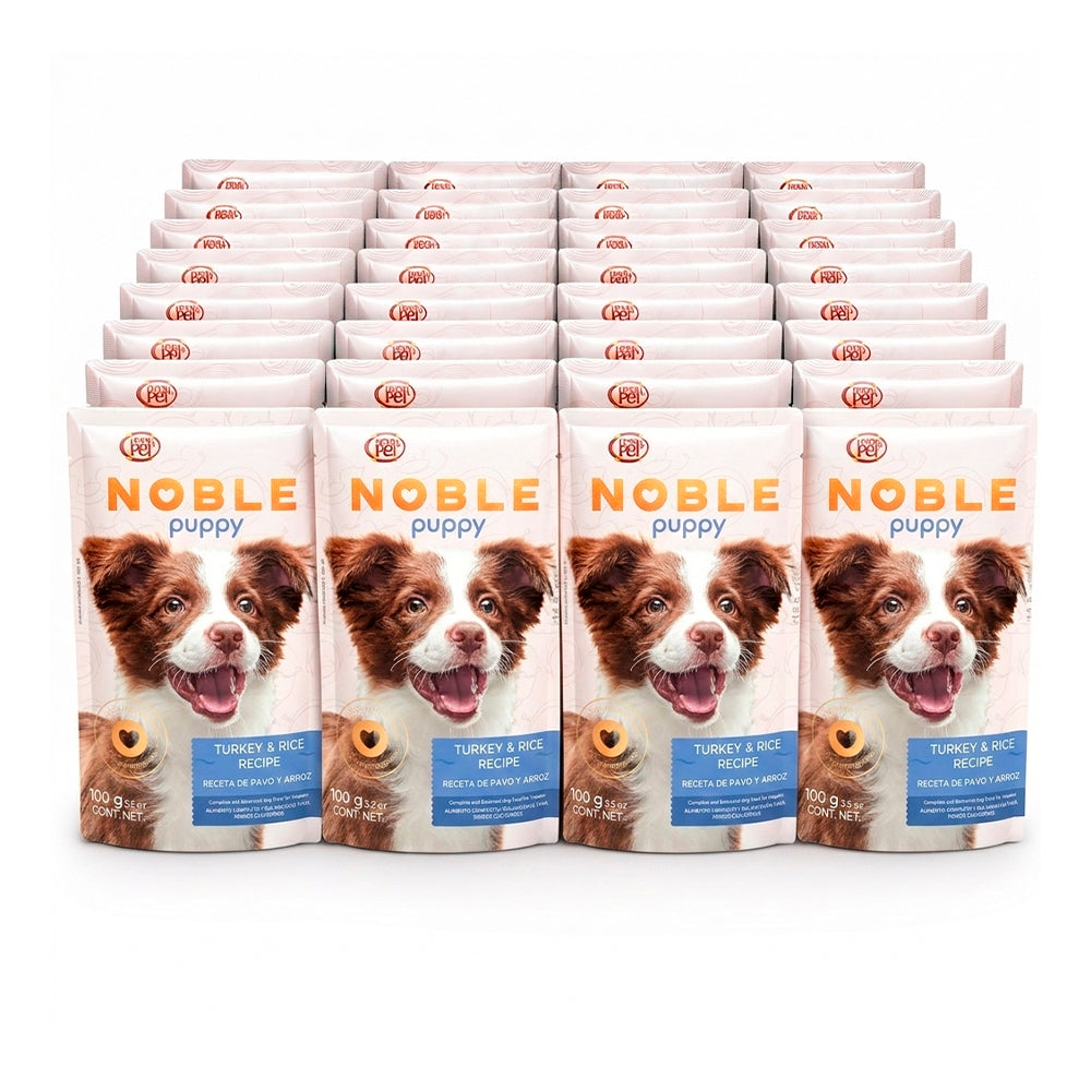 Grandpet Noble Puppy Receta Pavo y Arroz - Alimento Húmedo para Cachorros 40 PACK