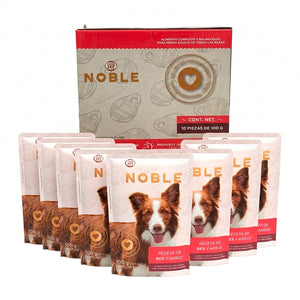 Grandpet Noble Receta de Res y Arroz - Alimento Húmedo para Perro Adulto 10 Pack