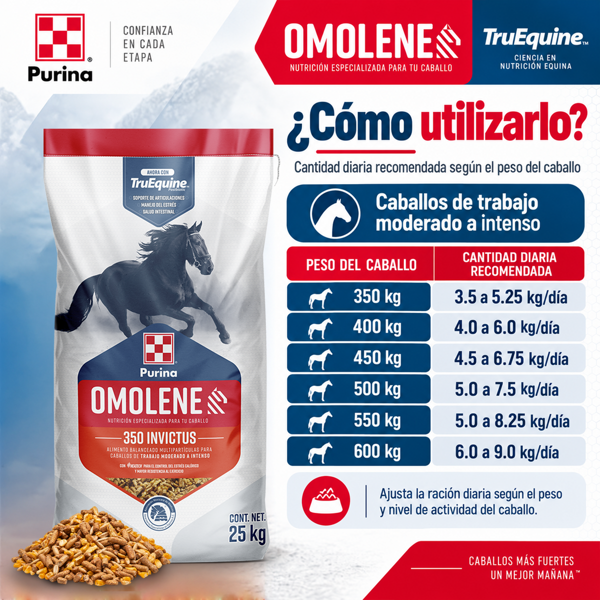 Purina Omolene 350 Invictus Uso